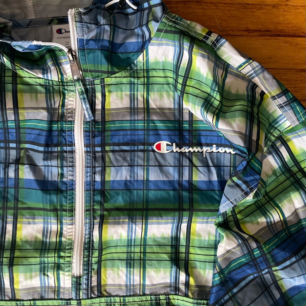 Champion Stadium Packable Jacket in All Over Print - Picture 4 of 8
